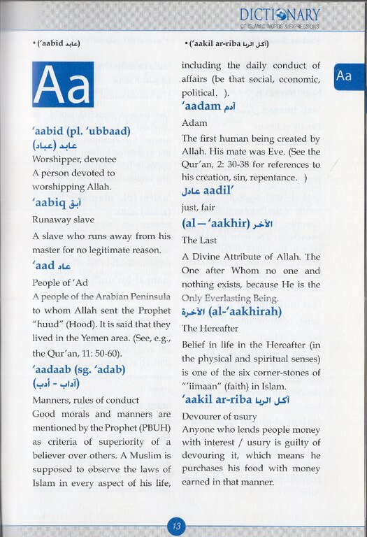 Dictionary Of Islamic Words & Expressions